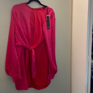 House of Harlow Revolve Silk Wrap Dress